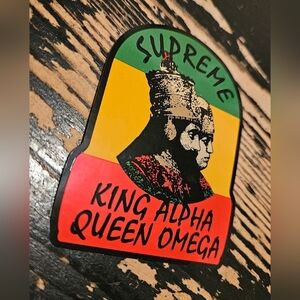 Supreme King Alpha Queen Omega Sticker  FW15 + FREE SURPRISE